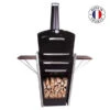 Barbecue Bois Augoust Basic Noir -Le Brasero Magique Boutique barbecue bois augoust basic