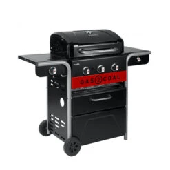 Barbecue Gaz Et Charbon Hybride Char-Broil Gas2Coal 330 2.0 3 Brûleurs + 1 Latéral -Le Brasero Magique Boutique barbecue gaz charbon char broil gastocoal 330 20 2