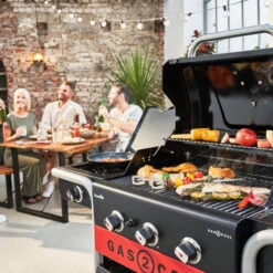 Barbecue Gaz Et Charbon Hybride Char-Broil Gas2Coal 330 2.0 3 Brûleurs + 1 Latéral -Le Brasero Magique Boutique barbecue gaz charbon char broil gastocoal 330 20 6