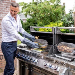 Napoleon Barbecue Gaz Napoléon Prestige Pro 825 SIBPSS 6 Brûleurs + 1 Latéral + 1 Arrière -Le Brasero Magique Boutique barbecue gaz napoleon pro infrarouge inox 825 4