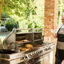 Napoleon Barbecue Gaz Napoléon Prestige Pro 825 SIBPSS 6 Brûleurs + 1 Latéral + 1 Arrière -Le Brasero Magique Boutique barbecue gaz napoleon pro infrarouge inox 825 5