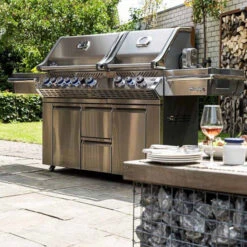 Napoleon Barbecue Gaz Napoléon Prestige Pro 825 SIBPSS 6 Brûleurs + 1 Latéral + 1 Arrière -Le Brasero Magique Boutique barbecue gaz napoleon pro infrarouge inox 825 6