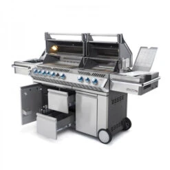 Napoleon Barbecue Gaz Napoléon Prestige Pro 825 SIBPSS 6 Brûleurs + 1 Latéral + 1 Arrière -Le Brasero Magique Boutique barbecue gaz napoleon pro infrarouge inox 825 9