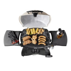 Barbecue Gaz Weber Q3200 Sur Chariot 2 Brûleurs -Le Brasero Magique Boutique barbecue gaz weber noir q 3200 chariot 3