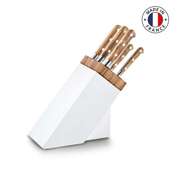 Bloc à Couteaux Sabatier Arles En Olivier + 5 Couteaux Provencao 3 Bloc à Couteaux Sabatier Arles En Olivier + 5 Couteaux Provencao