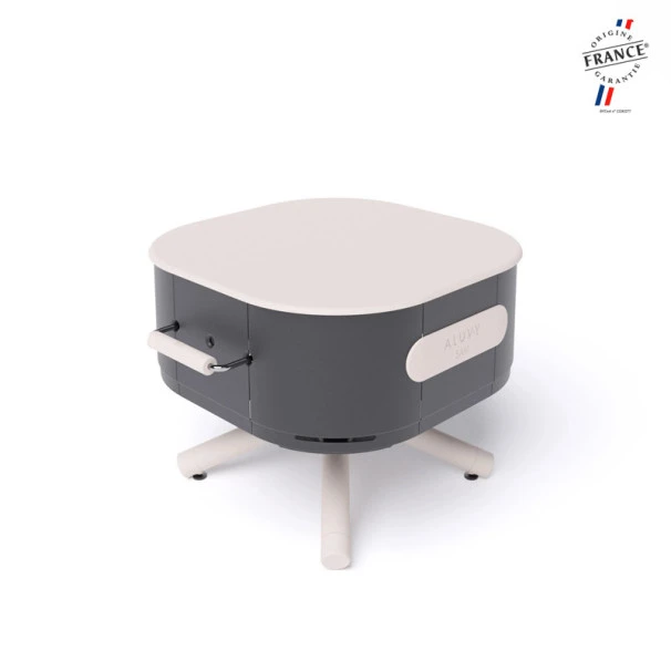 Braséro Aluvy Sam Originale (pied Blanc) Grilles Et Couvercle - 12 Couleurs 4 Braséro Aluvy Sam Originale (pied Blanc) Grilles Et Couvercle - 12 Couleurs – Image 2