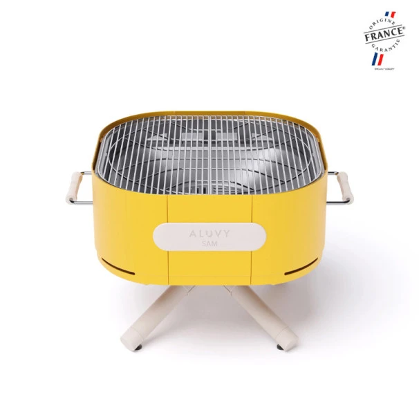 Braséro Aluvy Sam Originale (pied Blanc) Grilles Et Couvercle - 12 Couleurs 14 Braséro Aluvy Sam Originale (pied Blanc) Grilles Et Couvercle - 12 Couleurs – Image 12