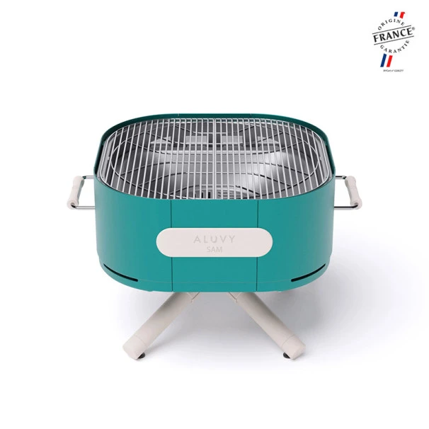 Braséro Aluvy Sam Originale (pied Blanc) Grilles Et Couvercle - 12 Couleurs 17 Braséro Aluvy Sam Originale (pied Blanc) Grilles Et Couvercle - 12 Couleurs – Image 15