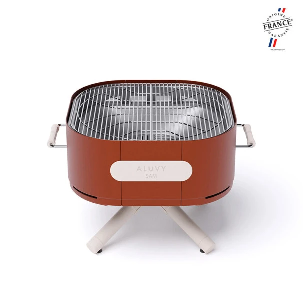 Braséro Aluvy Sam Originale (pied Blanc) Grilles Et Couvercle - 12 Couleurs 20 Braséro Aluvy Sam Originale (pied Blanc) Grilles Et Couvercle - 12 Couleurs – Image 18