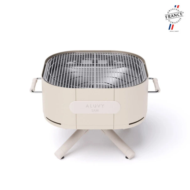 Braséro Aluvy Sam Originale (pied Blanc) Grilles Et Couvercle - 12 Couleurs 11 Braséro Aluvy Sam Originale (pied Blanc) Grilles Et Couvercle - 12 Couleurs – Image 9