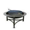 Braséro De Jardin Firepit Saturn Ø80 X H58 Cm + Grille Bbq -Le Brasero Magique Boutique brasero de jardin firepit saturn o80 x h58 cm grille bbq