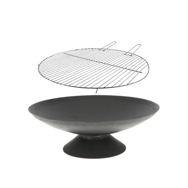 ESSCHERT DESIGN Braséro De Jardin Ø60 X H21 Cm Fonte + Grille Bbq 3 ESSCHERT DESIGN Braséro De Jardin Ø60 X H21 Cm Fonte + Grille Bbq