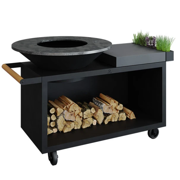 Braséro Plancha OFYR Island 100 Pro Black Billot Céramique 3 Braséro Plancha OFYR Island 100 Pro Black Billot Céramique