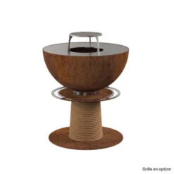 Braséro Plancha Masuria Juno 1000 Acier Corten -Le Brasero Magique Boutique brasero plancha masuria juno 1000 acier corten 3