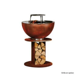 Braséro Plancha Masuria Stilo 800 Acier Corten -Le Brasero Magique Boutique brasero plancha masuria stilo 800 acier corten 2