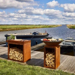 Braséro Plancha OFYR Classic Storage 85 Acier Corten