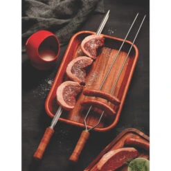Brochette Double Tramontina 85 Cm -Le Brasero Magique Boutique brochette double 85cm 1