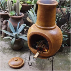 Cheminée Mexicaine Extérieure 46 X 106 Cm -Le Brasero Magique Boutique cheminee mexicaine 33 x 106 cm 3