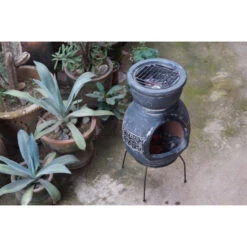 Cheminée Mexicaine Sur Base Avec Grille Inox Mexico Trade Center Jumbo 113 Cm Brun -Le Brasero Magique Boutique cheminee mexicaine jumbo brun 113cm sur base avec grille inox 6