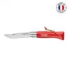 Couteau Opinel N°8 Baroudeur Rouge -Le Brasero Magique Boutique couteau opinel n8 baroudeur rouge