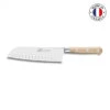 Couteau Santoku Sabatier Brocéliande Alvéolé 18cm Hêtre -Le Brasero Magique Boutique couteau santoku sabatier broceliande alveole 18cm hetre