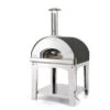 Four A Pizza à Bois Fontana Marinara Anthracite Sur Chariot