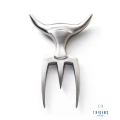 Fourchette à Découper Tridens En Acier Brossé -Le Brasero Magique Boutique fourchette a decouper brossee tridens 2