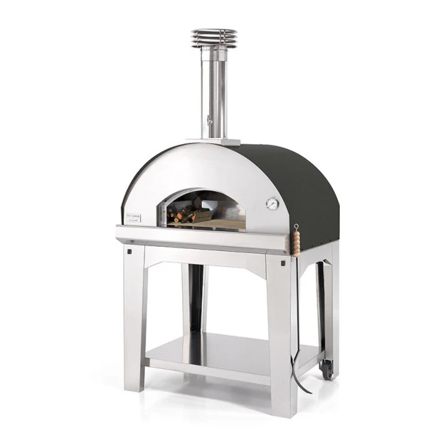 Four à Pizza à Bois Fontana Mangiafuoco Anthracite Sur Chariot 3 Four à Pizza à Bois Fontana Mangiafuoco Anthracite Sur Chariot