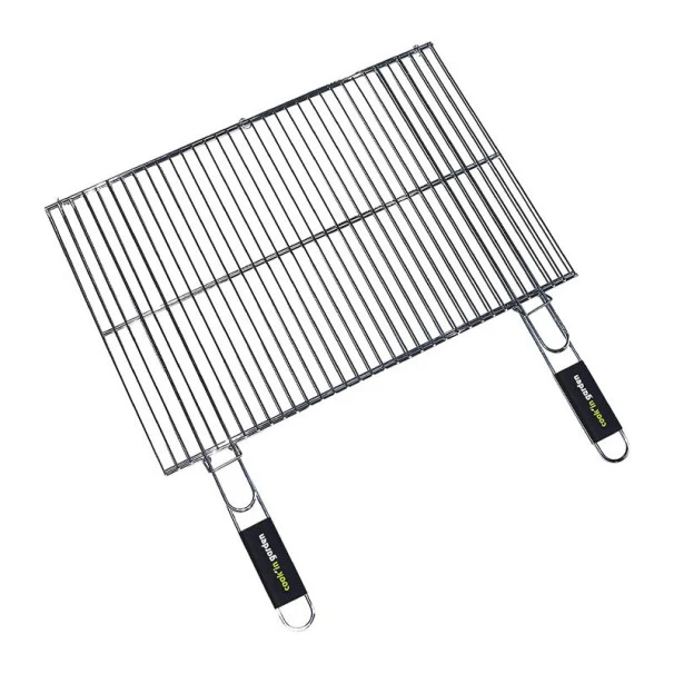 Grille Double Rectangulaire Cook'in Garden 60x40 Acier Chromé 3 Grille Double Rectangulaire Cook'in Garden 60x40 Acier Chromé