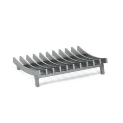 Grille Porte-bûches Moderne Pour Foyer Fermé 45 X 38 Cm