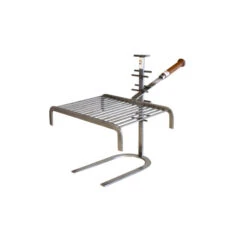 Ensemble Grille Barbecue De Cheminée Forge De Rodez - 16 Barres - Manches Fixes