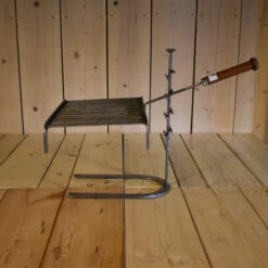 Ensemble Grille Barbecue De Cheminée Forge De Rodez - 16 Barres - Manches Fixes -Le Brasero Magique Boutique grilloir 16 barres manche fixe sur pied fer a cheval 7