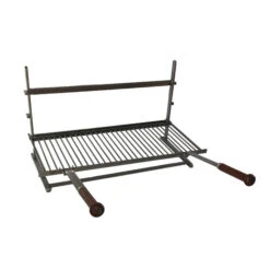 Ensemble Grille Barbecue De Cheminée Forge De Rodez 3 étages 70 Cm