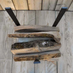 Équerre Range Bûches Forge De Rodez 1,50 M -Le Brasero Magique Boutique paire d equerres mur de buches 1 metre 50 3