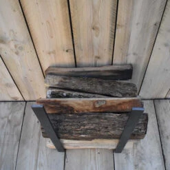 Équerre Range Bûches Forge De Rodez 1,50 M -Le Brasero Magique Boutique paire d equerres mur de buches 1 metre 50 5