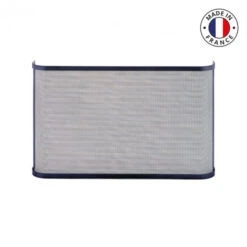 Pare-feu Cheminée 80 X 50 Cm Mantille Gris Acier Perforé