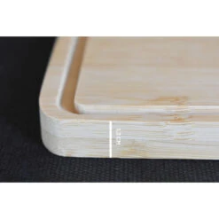 Planche à Découper Avec Rigole En Bambou 26 X 18 Cm -Le Brasero Magique Boutique planche a decouper bambou avec rigole s 2