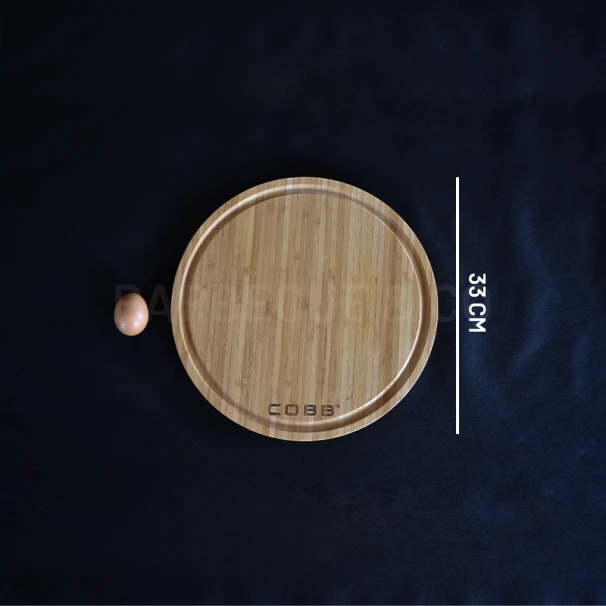 Cobb Planche à Découper Ronde Avec Rigole En Bambou 33 Cm 3 Cobb Planche à Découper Ronde Avec Rigole En Bambou 33 Cm