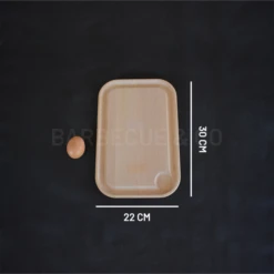 Planche à Découper Avec Rigole En Hêtre 30 X 22 Cm