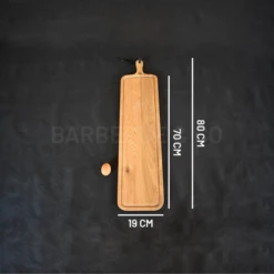 Planche à Découper Avec Rigole En Chêne Massif 19 X 70 Cm