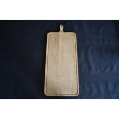 Planche à Découper Avec Rigole En Chêne Massif 34 X 70 Cm -Le Brasero Magique Boutique planche a decouper dutchdeluxes en chene massif xl 34 x 70 cm 1