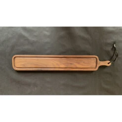 Planche à Découper Avec Rigole En Noyer 12 X 70 Cm -Le Brasero Magique Boutique planche a decouper dutchdeluxes stripe en noyer 12 x 70cm 1