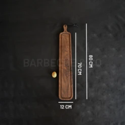 Planche à Découper Avec Rigole En Noyer 12 X 70 Cm