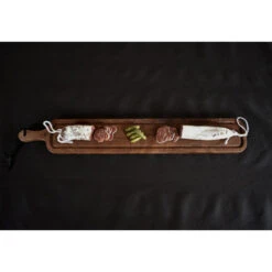 Planche à Découper Avec Rigole En Noyer 12 X 70 Cm -Le Brasero Magique Boutique planche a decouper dutchdeluxes stripe en noyer 12 x 70cm 5