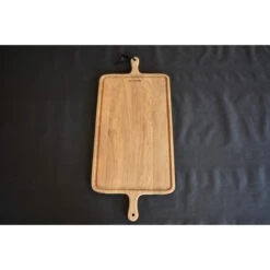 Planche à Découper Avec Rigole En Chêne Massif 34 X 78 Cm -Le Brasero Magique Boutique planche a decouper dutchdeluxes xl rectangular en chene 34 x 78 cm 1