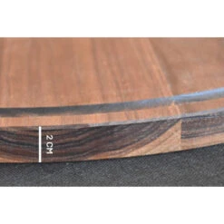 Planche à Découper Ronde Avec Rigole En Noyer 60 Cm -Le Brasero Magique Boutique planche a decouper dutchdeluxes xl round en noyer 60 cm 2