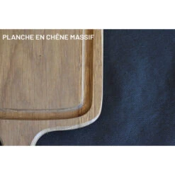 Planche à Découper Avec Rigole En Chêne Massif 19 X 78 Cm -Le Brasero Magique Boutique planche a decouper dutchdeluxes xl slim fit en chene 19 x 78 cm 2