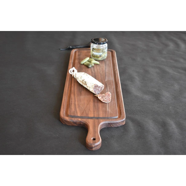 Planche à Découper Avec Rigole En Noyer 19 X 78 Cm 9 Planche à Découper Avec Rigole En Noyer 19 X 78 Cm – Image 7