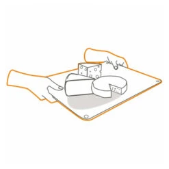 Planche à Découper En Verre Transparent 50 X 40 Cm -Le Brasero Magique Boutique planche a decouper en verre transparent pebbly 50 x 40 cm 4