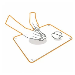 Planche à Découper En Verre Transparent 50 X 40 Cm -Le Brasero Magique Boutique planche a decouper en verre transparent pebbly 50 x 40 cm 6